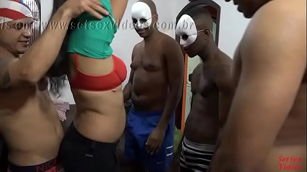 SetSexV&iacute_deos - Coppia amatoriale Chambinho e NanaBukkake in Gangbang - Coproduzione con Binho Ted