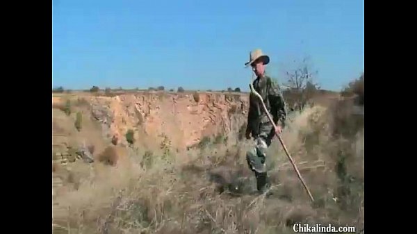 blowjob in the field and hunting