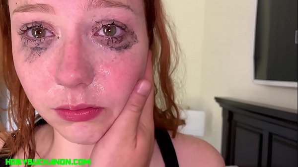 Redhead Teen Arietta Adams Sloppy Face Fuck &amp_ Cum in Mouth