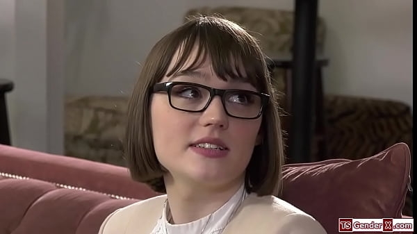 Stepdad barebacks the shemale Claire Darkness