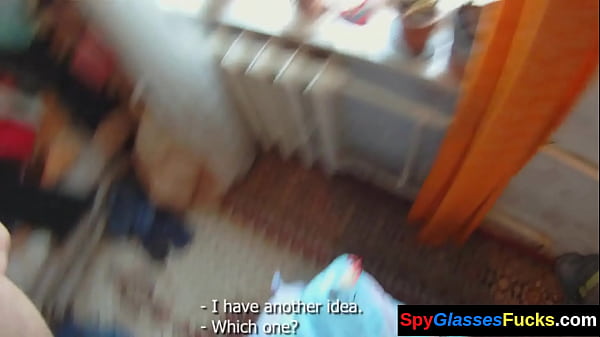 Eurobabe bionda ripresa per una scopata