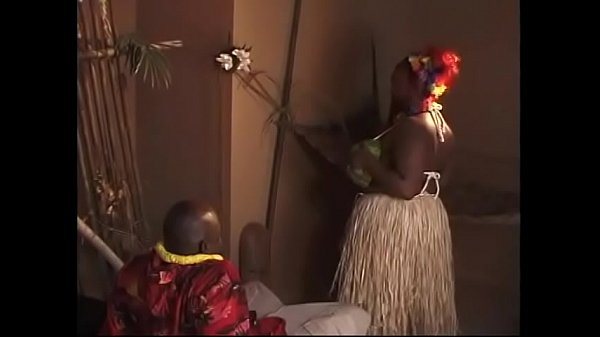 Big beautiful black woman Sweett Vellvett with red hair, big melons and massive garage can'_t resist to enjoy riding huge dong on Wahoo