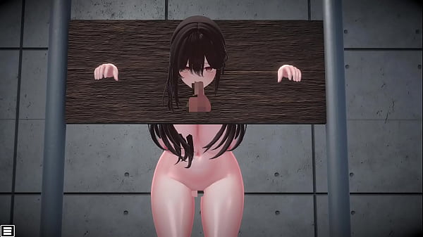 [Gameplay] Deep Throat Blowjob in basement Hentai Game