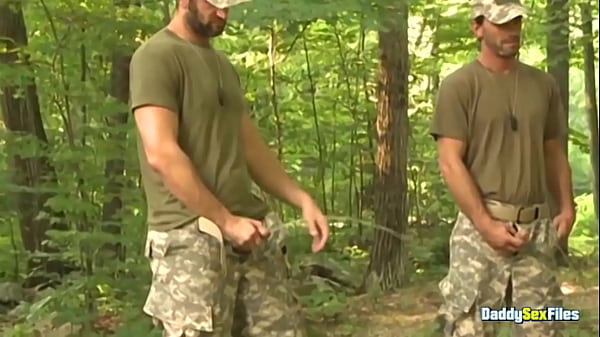 DaddysexFiles: Joe Parker and CJ Parker bang Conner Habibs ass after being caught pissing on the camp