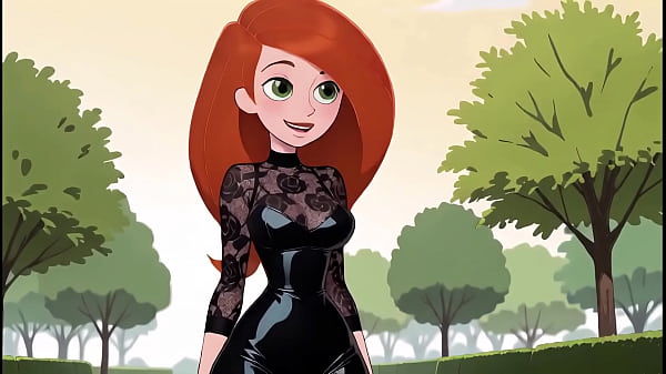 Cô gái tóc đỏ hoạt hình Đồ lót màu đen gợi cảm Hãy thử trên Haul Ai