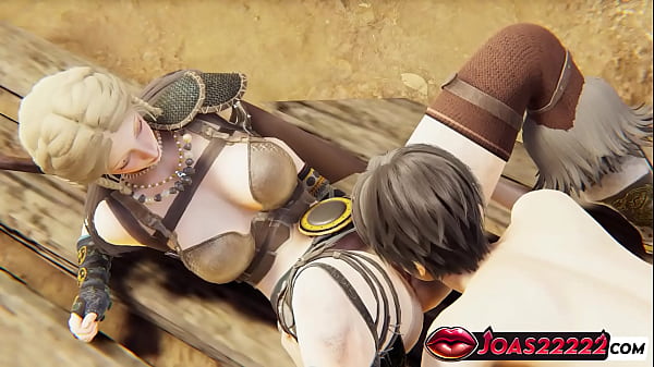 Ragazza vichinga sexy nel villaggio 3D Hentai e ndash_ Cunnilingus con la figa pelosa, ditalino in POV e squirt seduto