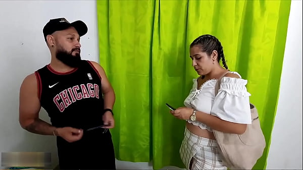 My whore stepmother hires a woman to fix our house and I convinced her to do extra sex work for me - Porn in Spanish