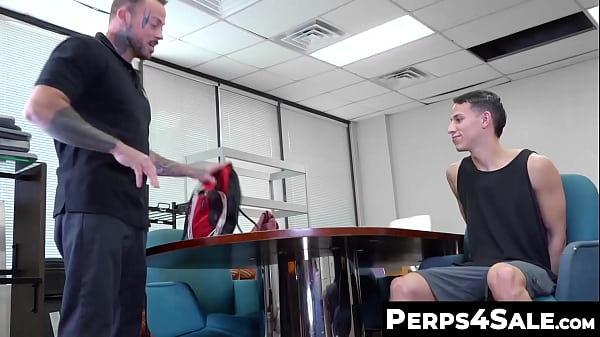 Perps4Sale.com - Sean Duran &amp_ Des Irez - Inked gay stud Dez Irez rides hunk officer Sean Duran dick