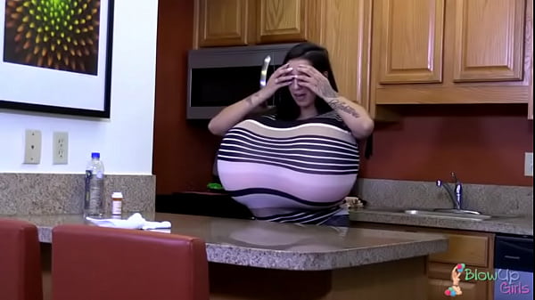 A Hot Girl with Huge Breasts