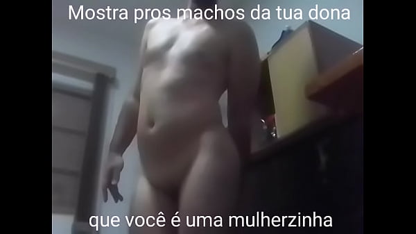 Naughty Corninho showing that he doesn't have enough dick for his owner and will be the woman in the relationship